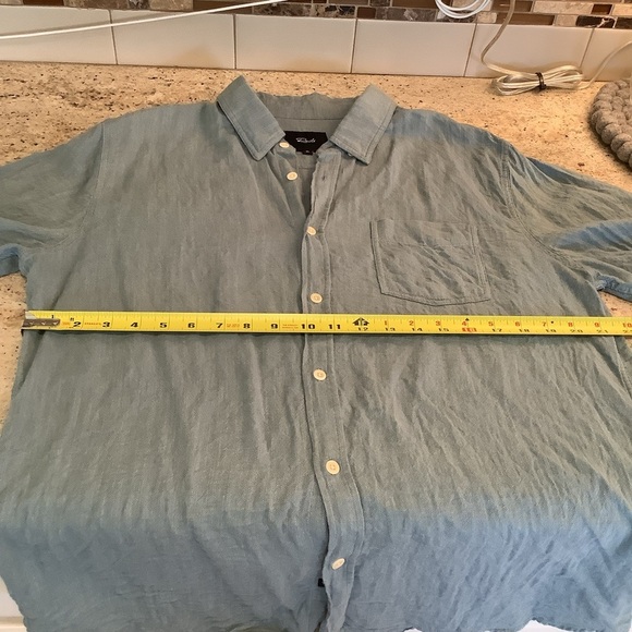 Rails Men's Greenish Blue Cotton Shirt Size XL - Picture 6 of 8